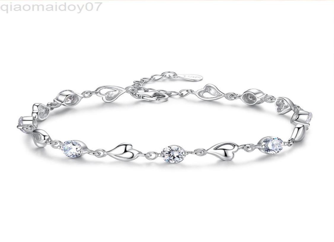 New 925 Silver Bracelet Zircon Heart Shaped Sweet Silver Bracelet For Woman Charm Jewelry Gift L2208081786966
New 925 Silver Bracelet Zircon Heart Shaped Sweet Silver Bracelet For Woman Charm Jewelry Gift L2208081786966