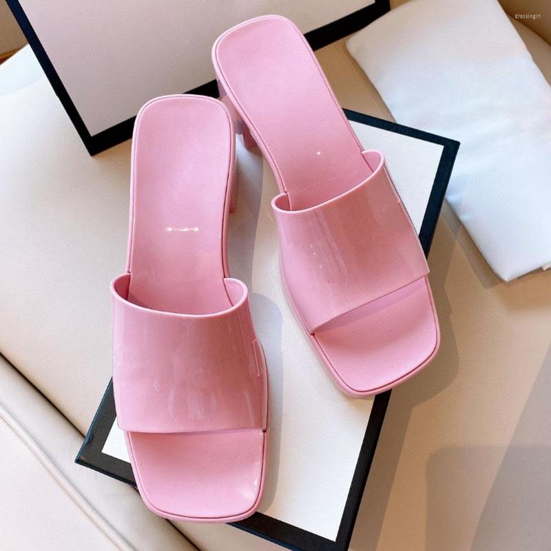 Slippers Women's Summer 2023 PVC 5.5cm Platform Heels Square Toe For Ladies Jelly Shoes Woman Luxury Outdoor Safe Sandals, Red
Slippers Women's Summer 2023 PVC 5.5cm Platform Heels Square Toe For Ladies Jelly Shoes Woman Luxury Outdoor Safe Sandals, Red