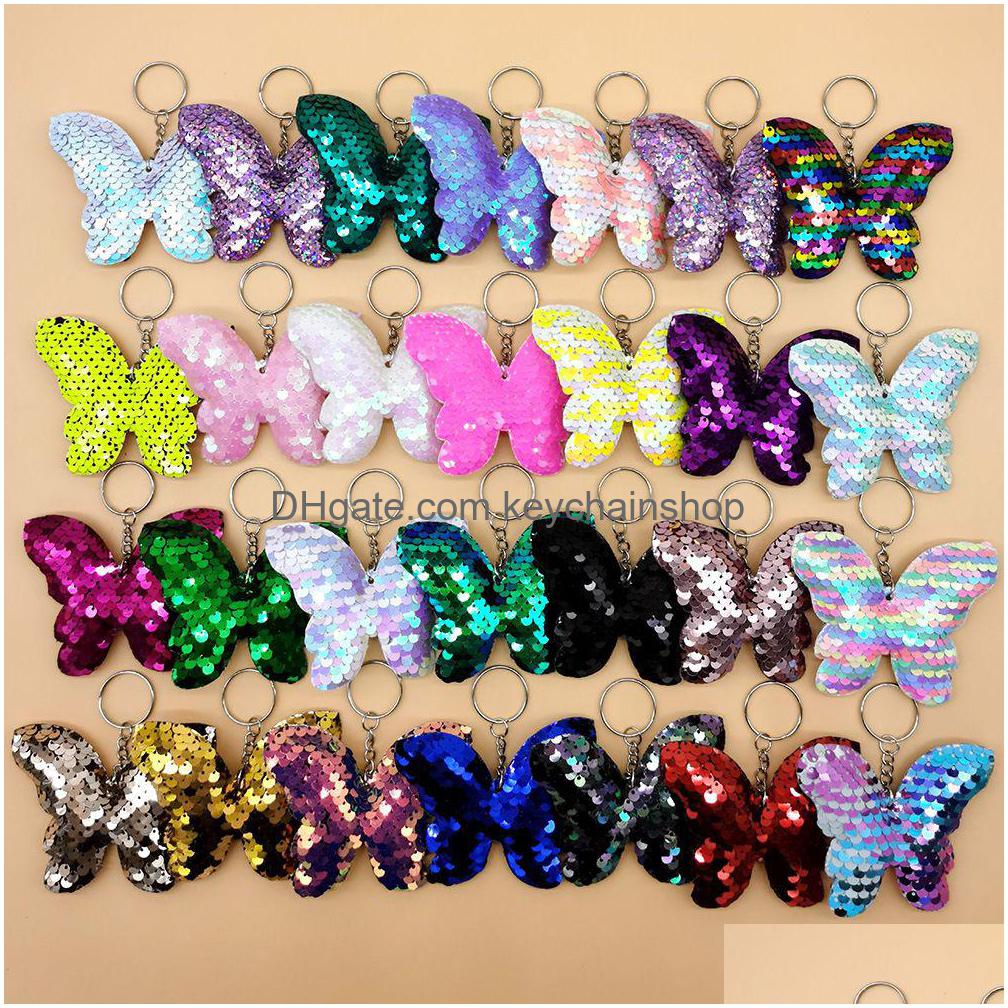 Key Rings Sequin Keychain Color Reflective Butterfly Chain Trend Sparkling Schoolbag Pendant Drop Delivery Jewelry Dhylz
Key Rings Sequin Keychain Color Reflective Butterfly Chain Trend Sparkling Schoolbag Pendant Drop Delivery Jewelry Dhylz