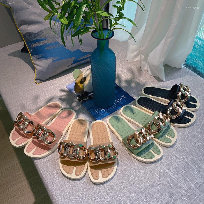 Slippers 2023 Women's Shoes Summer Flat-bottomed Metal Button Women Wear Fashion Casual Korean Joker Sandals And Slippers., Khaki
Slippers 2023 Women's Shoes Summer Flat-bottomed Metal Button Women Wear Fashion Casual Korean Joker Sandals And Slippers., Khaki