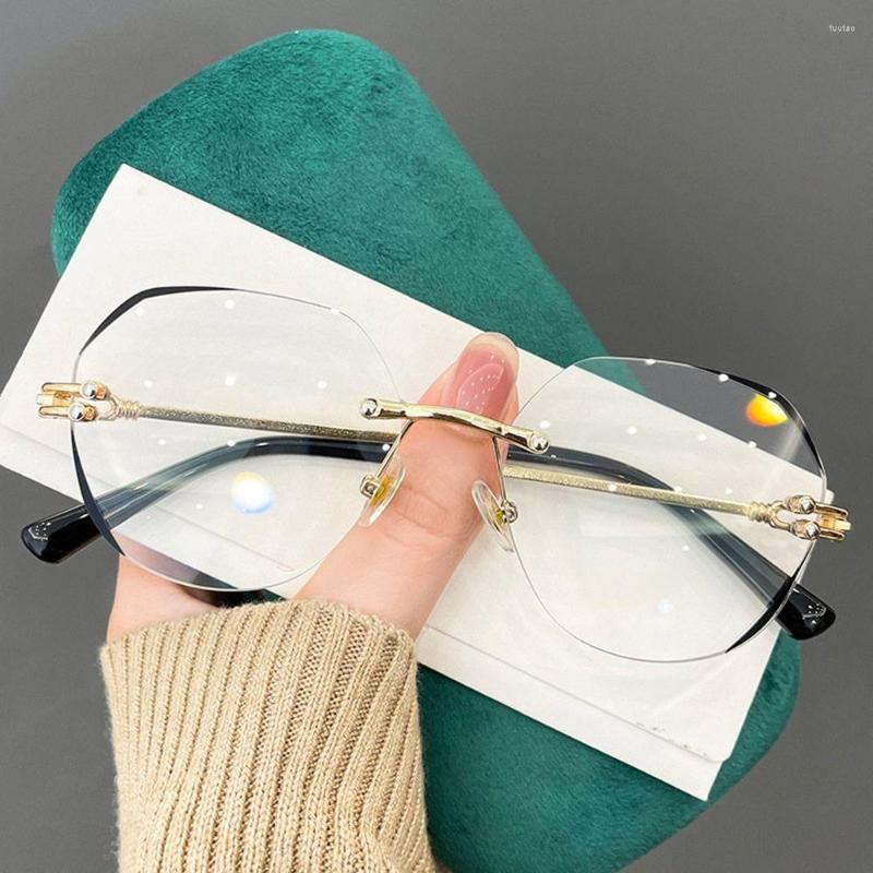 Sunglasses 2.00- 4.0 Diopter Eyewear Computer Goggles Diamond Cutting Rimless Presbyopic Glasses Vision Care Reading
Sunglasses 2.00- 4.0 Diopter Eyewear Computer Goggles Diamond Cutting Rimless Presbyopic Glasses Vision Care Reading