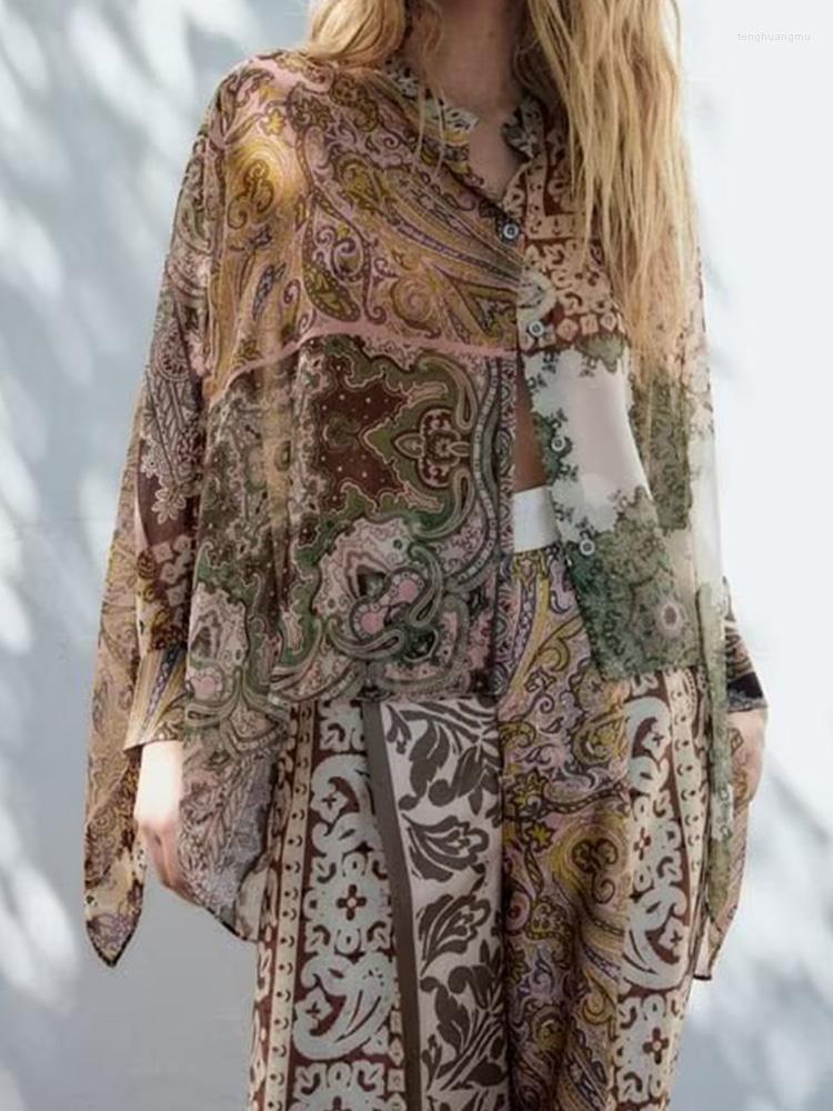 Women's Blouses Kumsvag 2023 Women Summer Shirts Tops Fashion Vintage Loose Print O-Neck Satin Female Street Elegant Top Clothing
Women's Blouses Kumsvag 2023 Women Summer Shirts Tops Fashion Vintage Loose Print O-Neck Satin Female Street Elegant Top Clothing