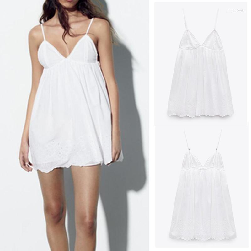 Casual Dresses COS LRIS Summer Women's Sweet And Simple White Sling V-neck Vertical Lace Decoration High Waist Short Dress 7521/330
Casual Dresses COS LRIS Summer Women's Sweet And Simple White Sling V-neck Vertical Lace Decoration High Waist Short Dress 7521/330