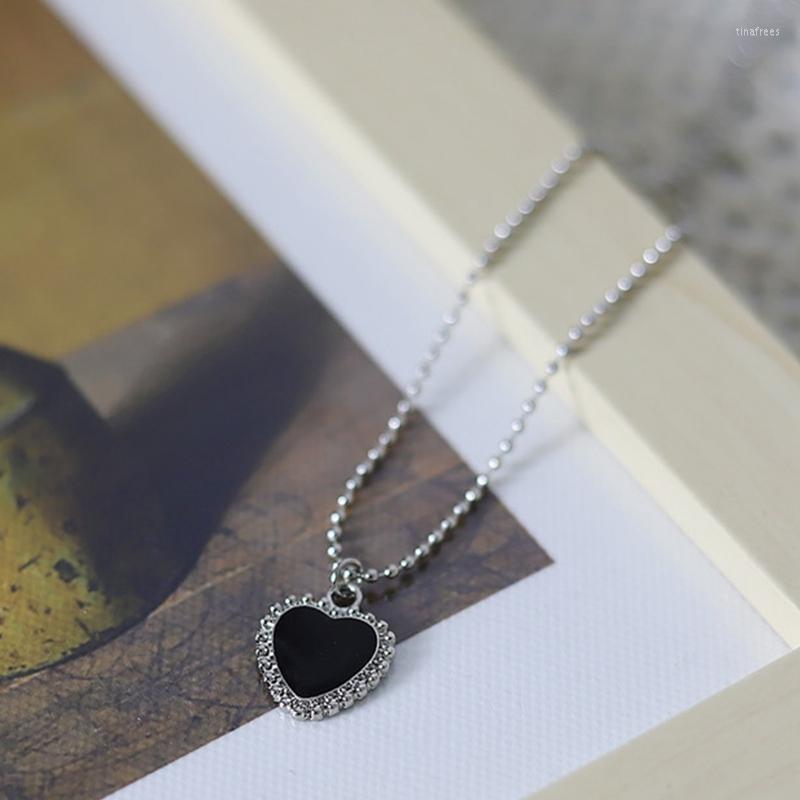 Pendant Necklaces Black Metal Alloy Female Love Necklace Fashion Simple Collarbone Chain Design Personalized Jewelry Gift The Boys
Pendant Necklaces Black Metal Alloy Female Love Necklace Fashion Simple Collarbone Chain Design Personalized Jewelry Gift The Boys