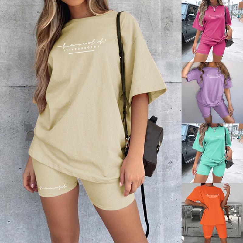 Running Sets Women's Two Pieces Set Of Homewear Oversize Shirt And Skinny Shorts Streetwear Letter Print Sportwear, Bottom-orange
Running Sets Women's Two Pieces Set Of Homewear Oversize Shirt And Skinny Shorts Streetwear Letter Print Sportwear, Bottom-orange