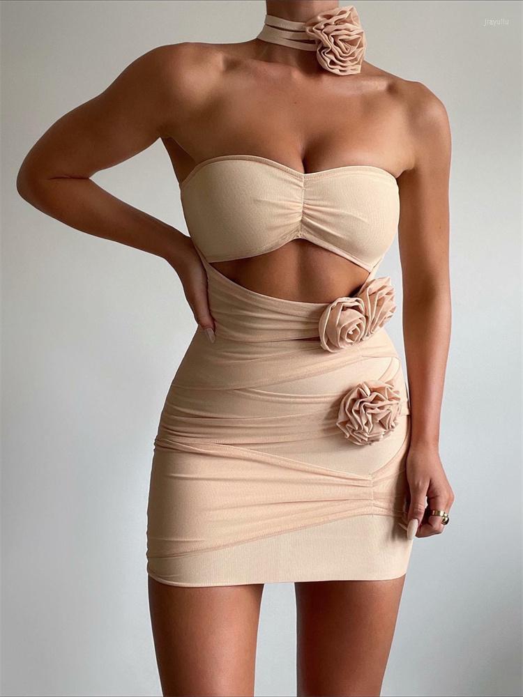 Casual Dresses Thorn Tree Women Y2K Off Shoulder Short Mini Tube Dress 3D Flower Hollow Out Strapless Slim Sexy Party Vestidos Streetwear
Casual Dresses Thorn Tree Women Y2K Off Shoulder Short Mini Tube Dress 3D Flower Hollow Out Strapless Slim Sexy Party Vestidos Streetwear