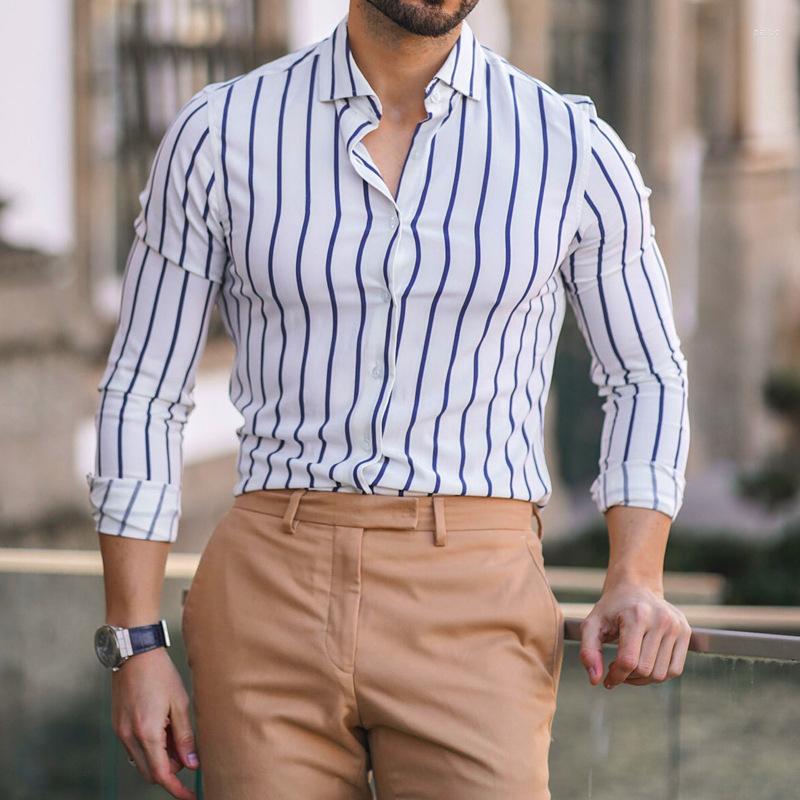 Men's Casual Shirts 2023 Spring Fashion Men's Long-sleeved Shirt Striped Cardigan Top All-match Boutique Clothing Simple Style, White
Men's Casual Shirts 2023 Spring Fashion Men's Long-sleeved Shirt Striped Cardigan Top All-match Boutique Clothing Simple Style, White