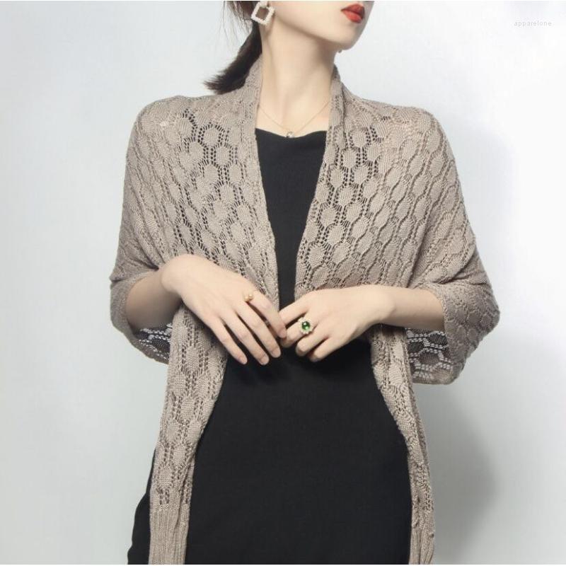Women's Knits Woman Fashion Summer Air Conditioning Ice Silk Knitted Hollow Shawls Female Thin Pullover Ladies Solid Color Cape Cloaks G53, Yellow
Women's Knits Woman Fashion Summer Air Conditioning Ice Silk Knitted Hollow Shawls Female Thin Pullover Ladies Solid Color Cape Cloaks G53, Yellow