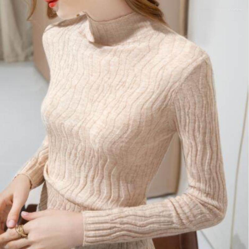 Women's Sweaters Knitted Sweater Casual Warm Pullover Autumn Turtleneck Winter Jumper Women Slim Long Sleeve Bottomed Wool 23822, Apricot
Women's Sweaters Knitted Sweater Casual Warm Pullover Autumn Turtleneck Winter Jumper Women Slim Long Sleeve Bottomed Wool 23822, Apricot