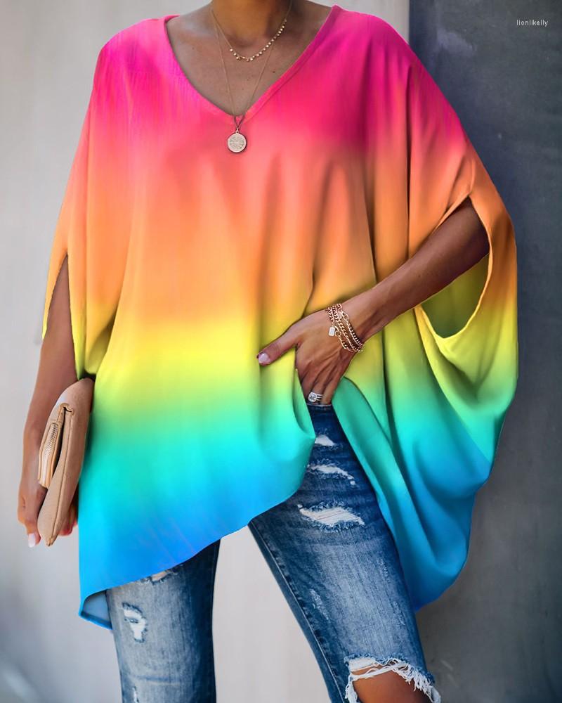 Women' T Shirts Women Y2k Bat Sleeves Loose Stitching O-neck Top Pullover Sweatshirt Printing Fashion Streetwear All-match Clothes, Blue
Women' T Shirts Women Y2k Bat Sleeves Loose Stitching O-neck Top Pullover Sweatshirt Printing Fashion Streetwear All-match Clothes, Blue