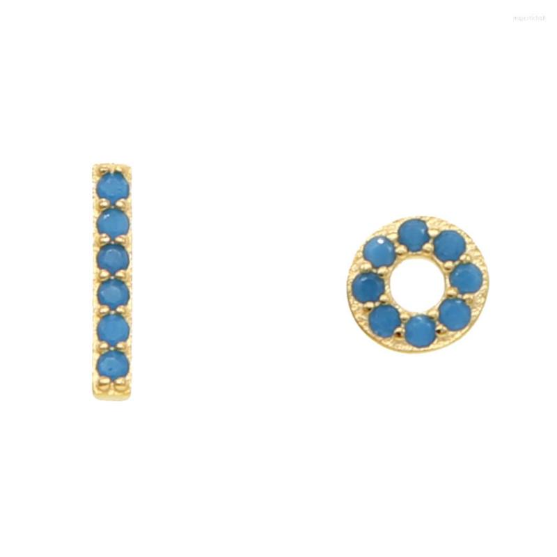 Stud Earrings Geometric Bar Round Circle Earring Paved Blue Turqoises 925 Sterling Silver Simple Minimal Studs For Girl
Stud Earrings Geometric Bar Round Circle Earring Paved Blue Turqoises 925 Sterling Silver Simple Minimal Studs For Girl