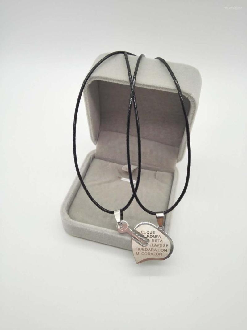 Pendant Necklaces HC Fashion Broken Heart Statement Key Lock Couple Necklace Stainless Steel Engrave Girl & Boy Pendants F
Pendant Necklaces HC Fashion Broken Heart Statement Key Lock Couple Necklace Stainless Steel Engrave Girl & Boy Pendants F