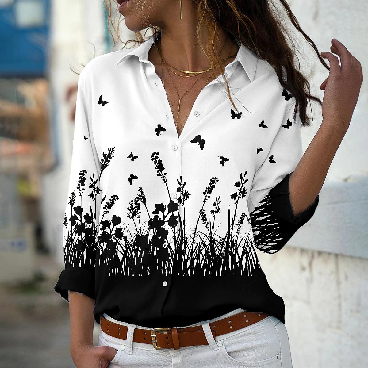 Shirts Temperament Loose Shirt Women Fashion Casual Women Shirts New Printed Tops Women, Red
Shirts Temperament Loose Shirt Women Fashion Casual Women Shirts New Printed Tops Women, Red