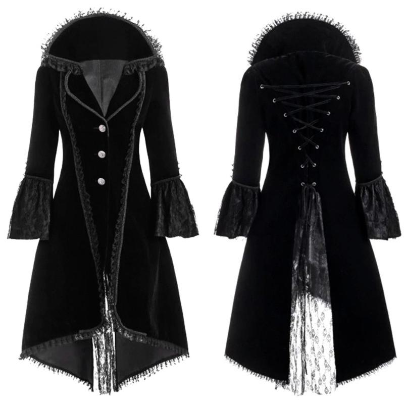 Women' Wool & Blends SAGACE Brand Thick Velvet Women Coat Fashion Lace Flare Sleeve Waist Sweatshirt Vintage Back Bandage Stitching Jacket, Black
Women' Wool & Blends SAGACE Brand Thick Velvet Women Coat Fashion Lace Flare Sleeve Waist Sweatshirt Vintage Back Bandage Stitching Jacket, Black