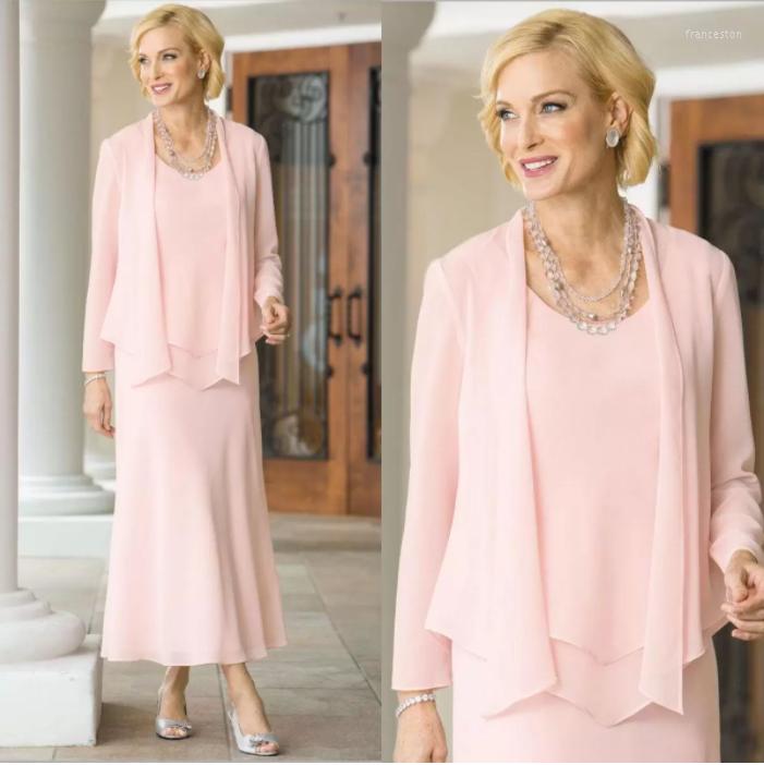 Women's Two Piece Pants Mother Of The Bride Dresses For Weddings Pink Chiffon 3 Pieces Long Sleeve O Neck Ankle Length Elegant Evening Party, Khaki
Women's Two Piece Pants Mother Of The Bride Dresses For Weddings Pink Chiffon 3 Pieces Long Sleeve O Neck Ankle Length Elegant Evening Party, Khaki