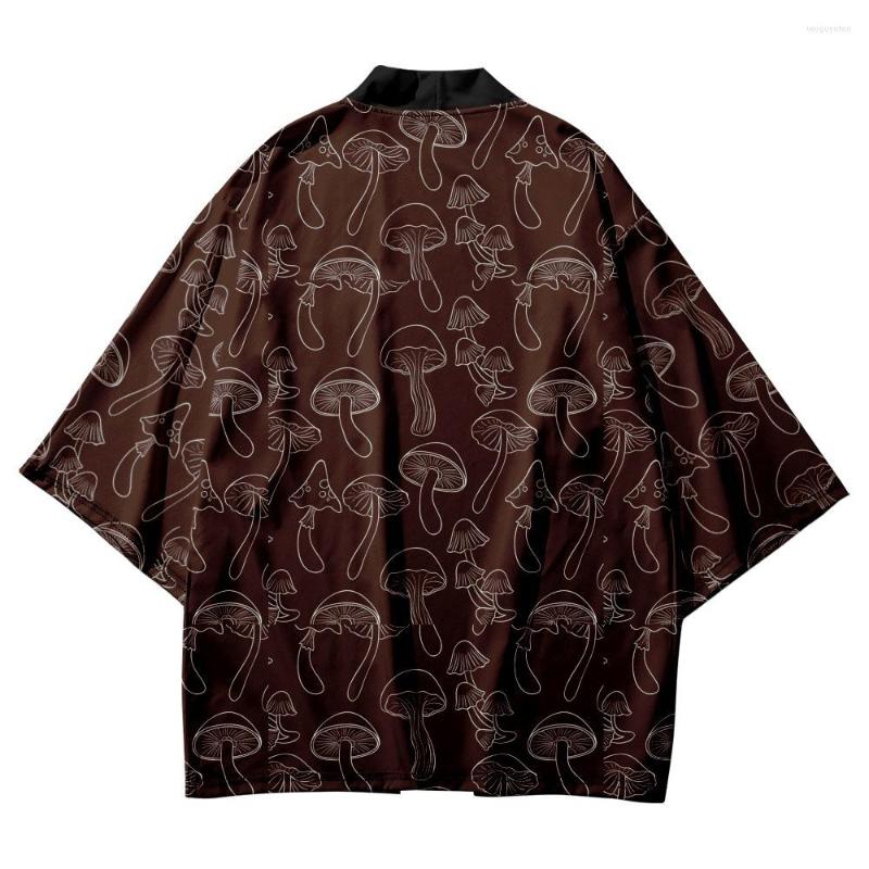 Ethnic Clothing Japanese Cardigan Women Men Hip Hop Loose Mushroom Print Kimono Cosplay Yukata Harajuku
Ethnic Clothing Japanese Cardigan Women Men Hip Hop Loose Mushroom Print Kimono Cosplay Yukata Harajuku