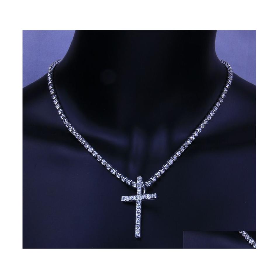 Pendant Necklaces Iced Out Cross Cubic Zircon Tennis Chains Mens Hip Hop Jewelry Women Fashion Gold Sier Cz Party Choker Necklace Dr Dhafh
Pendant Necklaces Iced Out Cross Cubic Zircon Tennis Chains Mens Hip Hop Jewelry Women Fashion Gold Sier Cz Party Choker Necklace Dr Dhafh