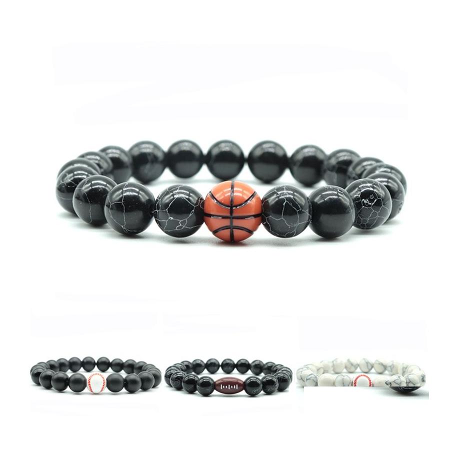 Beaded 10Mm Strands Bracelet Mens Gym Baseball Basketball Rugby Football Turquoise Round Beads Sports Bangles Gifts Fashion Natural Dhun6
Beaded 10Mm Strands Bracelet Mens Gym Baseball Basketball Rugby Football Turquoise Round Beads Sports Bangles Gifts Fashion Natural Dhun6