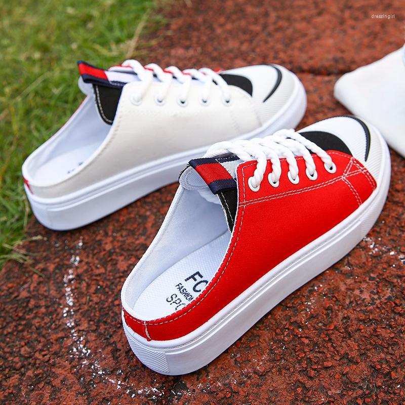 Slippers Women Heelless Round Toe Mixed Colors Lace-Up Stylish Cool Mules Slip-On Soft Casual Outdoor Slipper 2023, Red
Slippers Women Heelless Round Toe Mixed Colors Lace-Up Stylish Cool Mules Slip-On Soft Casual Outdoor Slipper 2023, Red