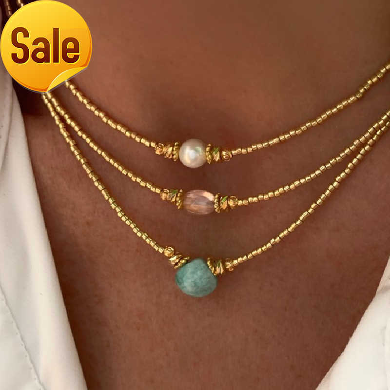 Handmade Vintage Charm Choker Stylish Simple Jewelry Bijoux Gold-color Beads Natural Freshwater Pearl Pendant Necklace Women
Handmade Vintage Charm Choker Stylish Simple Jewelry Bijoux Gold-color Beads Natural Freshwater Pearl Pendant Necklace Women