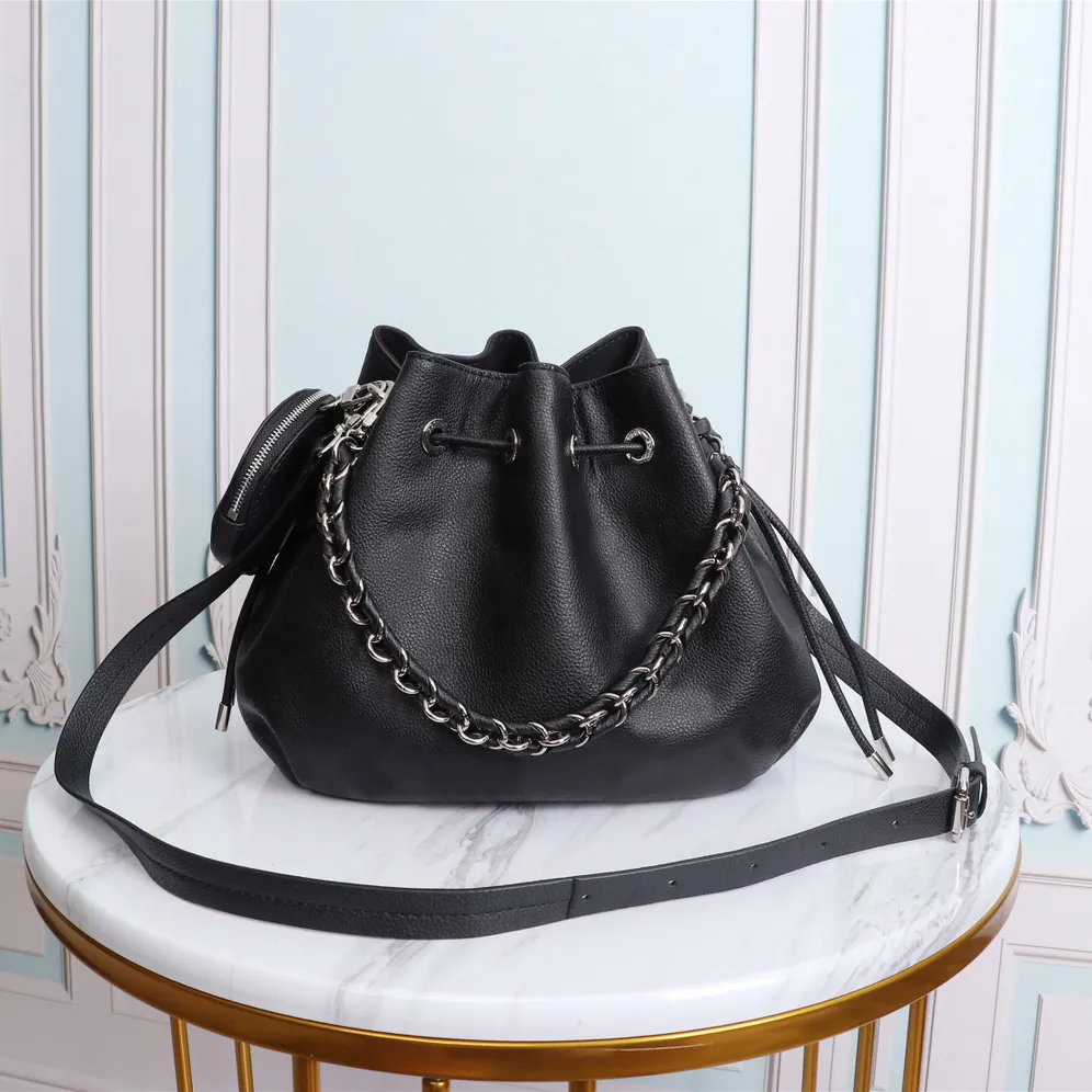 7A Muria Totes Drawstring Bucket Bag Perforated Cowhide Hollow Out Leather Fabric Handbags, Black
7A Muria Totes Drawstring Bucket Bag Perforated Cowhide Hollow Out Leather Fabric Handbags, Black