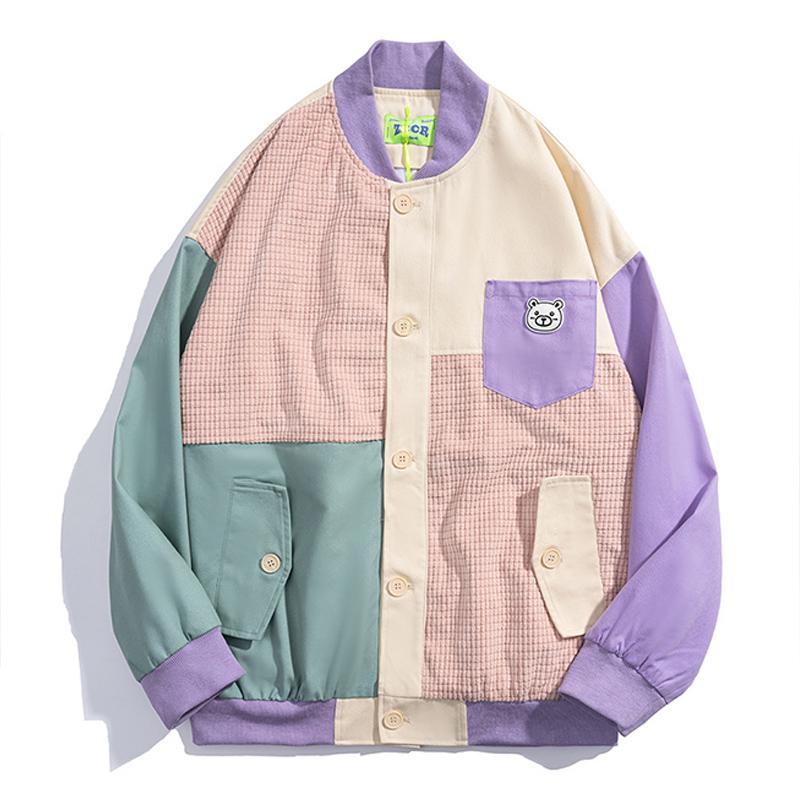 Men' Jackets Hip Hop Streetwear Jacket Color Block Patchwork Bear 2023 Men Autumn Harajuku Cotton Casual Couple Coats Pockets Outwear, Blue
Men' Jackets Hip Hop Streetwear Jacket Color Block Patchwork Bear 2023 Men Autumn Harajuku Cotton Casual Couple Coats Pockets Outwear, Blue