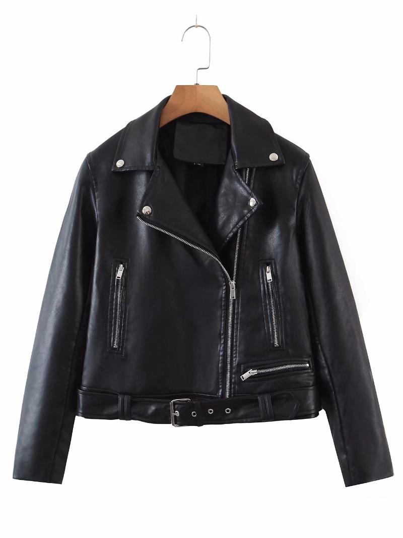Women' Leather & Faux Spring Autumn Women Black Pu Short Jacket Basic Bomber Motorcycle Biker Punk Coat Outwear FemaleWomen, W2264 green 
Women' Leather & Faux Spring Autumn Women Black Pu Short Jacket Basic Bomber Motorcycle Biker Punk Coat Outwear FemaleWomen, W2264 green