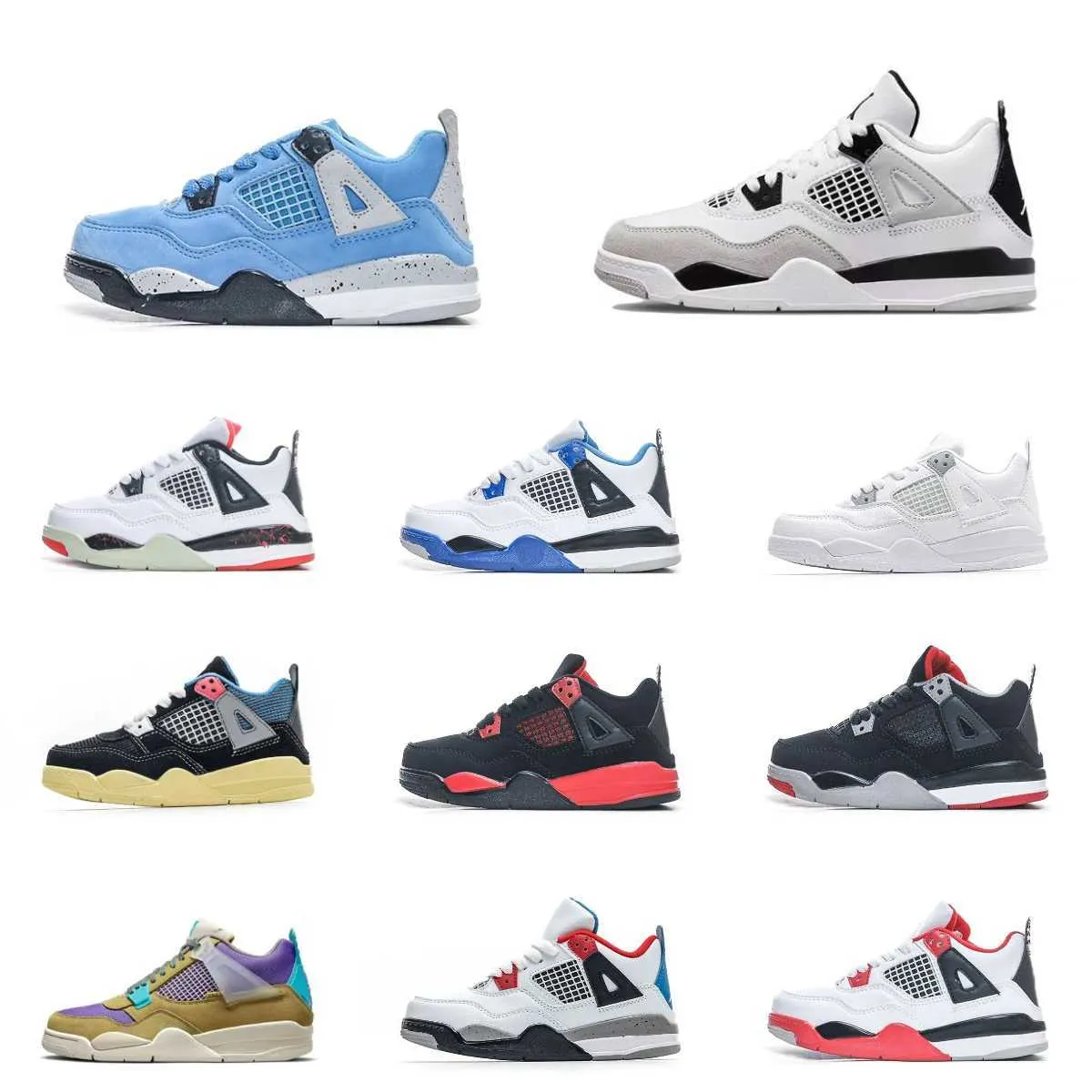 Jumpman 4S Baby Military Black Basketball Shoes Trainers Kids Union Fire Red 4 Black Cat All White Pink Infant Boy Girl Toddlers Baby Red Thunder Infrared Sneakers, Kids4024
Jumpman 4S Baby Military Black Basketball Shoes Trainers Kids Union Fire Red 4 Black Cat All White Pink Infant Boy Girl Toddlers Baby Red Thunder Infrared Sneakers, Kids4024