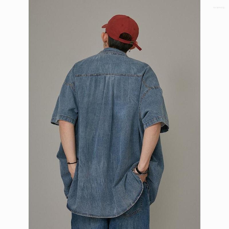Men's Casual Shirts American High Street Retro Denim Shirt Men's Ins Fashion Brand Summer Niche High-Grade Loose Short Sleeve, Beige
Men's Casual Shirts American High Street Retro Denim Shirt Men's Ins Fashion Brand Summer Niche High-Grade Loose Short Sleeve, Beige
