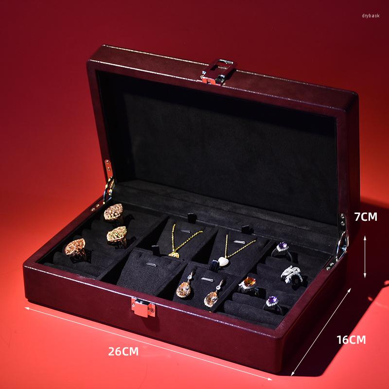 Jewelry Pouches Leather Metal Lock Bracelet Large Capacity Household Ring Earrings Necklace Storage Packaging Box
Jewelry Pouches Leather Metal Lock Bracelet Large Capacity Household Ring Earrings Necklace Storage Packaging Box