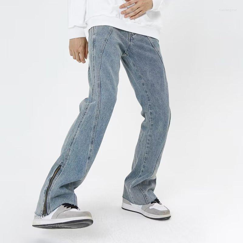 Men' Jeans 2023 Vibe Style Ankle Zipper Washed Blue Baggy Men Flare Pants Y2K Clothes Straight Hip Hop Denim Trousers Vetement Homme
Men' Jeans 2023 Vibe Style Ankle Zipper Washed Blue Baggy Men Flare Pants Y2K Clothes Straight Hip Hop Denim Trousers Vetement Homme