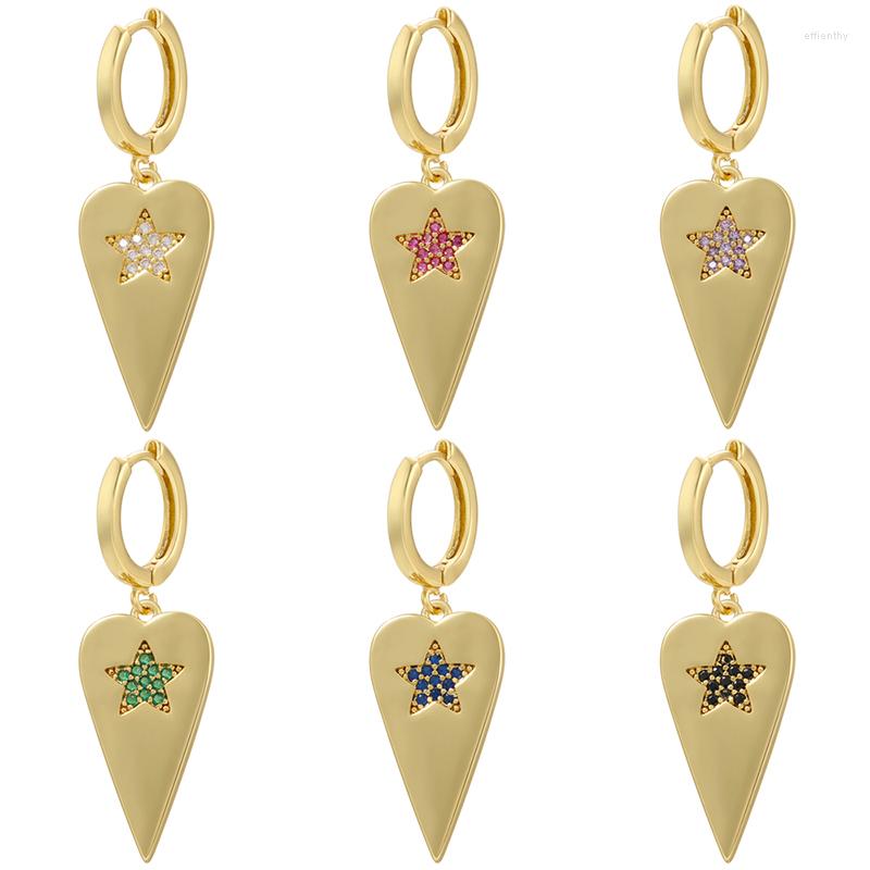 Hoop Earrings ZHUKOU Gold Color Silver Star Heart CZ Crystal Small Fashion Women's Wholesale VS513
Hoop Earrings ZHUKOU Gold Color Silver Star Heart CZ Crystal Small Fashion Women's Wholesale VS513