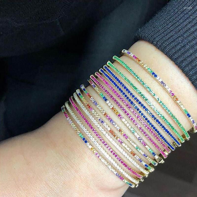 Charm Bracelets Collection Rainbow Tennis Bracelet Colorful Cubic Zircon Women Lace Up Link Chain Grils Fashion Jewelry
Charm Bracelets Collection Rainbow Tennis Bracelet Colorful Cubic Zircon Women Lace Up Link Chain Grils Fashion Jewelry