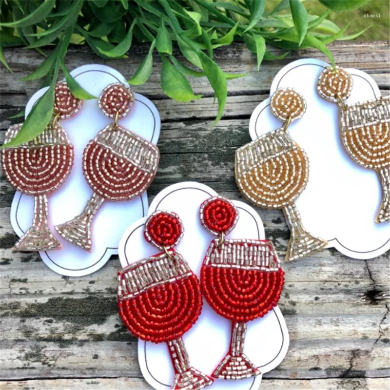 Dangle Earrings Champagne Beaded Wine Glass - 3 Colors Drinks!! Boho Seed Bead Statement Earring Beach Vacation Jewelry Accessories
Dangle Earrings Champagne Beaded Wine Glass - 3 Colors Drinks!! Boho Seed Bead Statement Earring Beach Vacation Jewelry Accessories