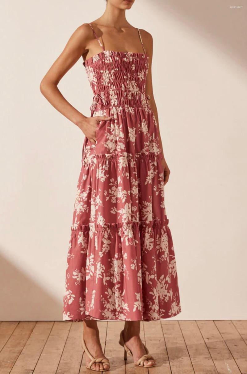 Casual Dresses Women Resort Style Cotton Midi Dress 2023 Sexy Sling High Elastic Bust And Waist Flower Print Long, Red
Casual Dresses Women Resort Style Cotton Midi Dress 2023 Sexy Sling High Elastic Bust And Waist Flower Print Long, Red