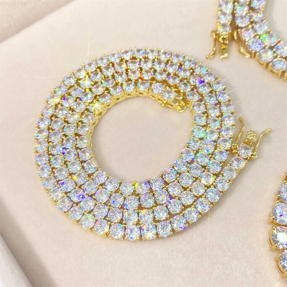 Wholesale 14k 18k Gold Filled Chain Gold Plated Jewelry Moissanite 925 Sterling Silver Necklace 4mm Diamond Tennis Chain
Wholesale 14k 18k Gold Filled Chain Gold Plated Jewelry Moissanite 925 Sterling Silver Necklace 4mm Diamond Tennis Chain