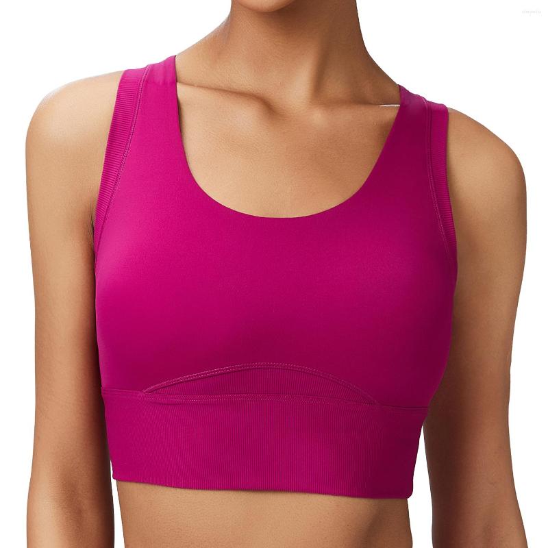 Yoga Outfit Women Compression Stretchy Supportive Ribbed Lightweight Fitness Bra Solid Color Fixed Peach Gym Running Sports, Pink
Yoga Outfit Women Compression Stretchy Supportive Ribbed Lightweight Fitness Bra Solid Color Fixed Peach Gym Running Sports, Pink
