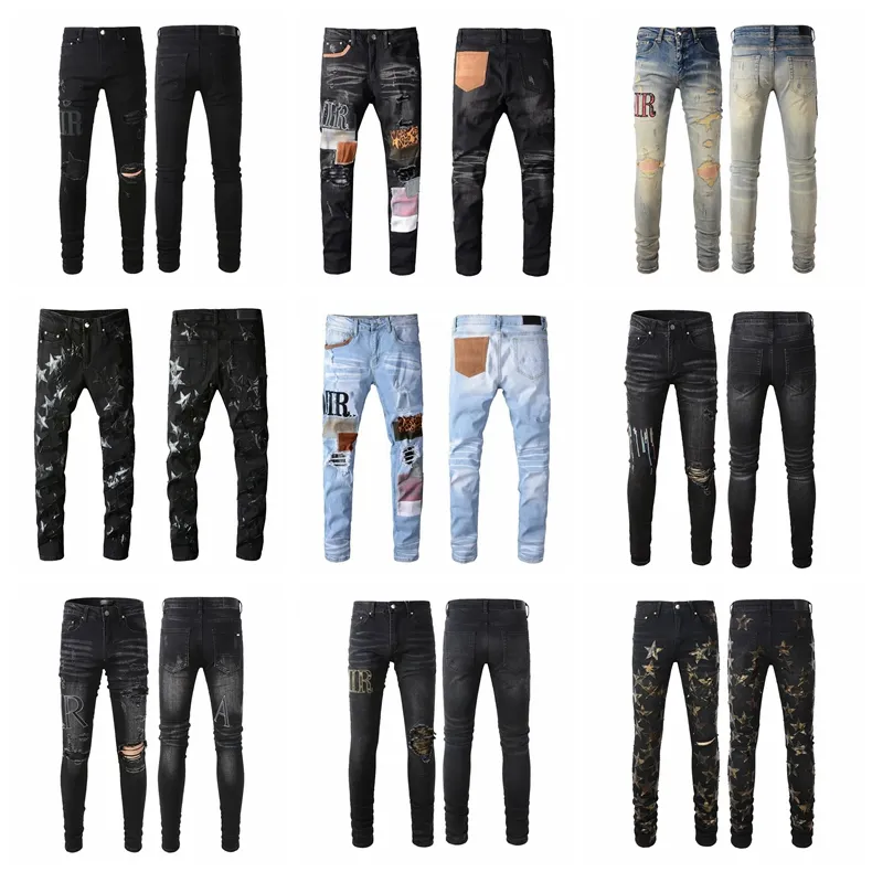 Mens Jeans Designer Distressed Ripped Skinny Cowboy Pant Jeans Rock Revival Trousers Straight Slim Elastic Denim Fit Moto Pants Trendy S UVk, 649
Mens Jeans Designer Distressed Ripped Skinny Cowboy Pant Jeans Rock Revival Trousers Straight Slim Elastic Denim Fit Moto Pants Trendy S UVk, 649