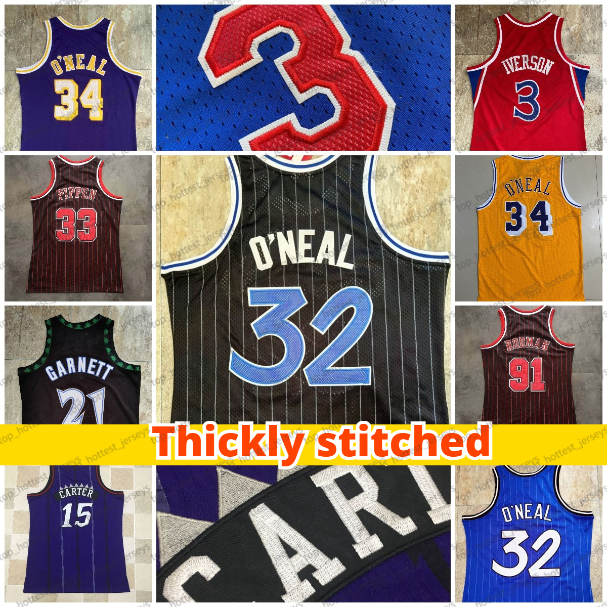 Retro Men Basketball Jersey 3 Allen Iverson MN Johnson 32 Shaquille ONeal 34 Allen Dennis Rodman 15 Carter Pippen 33 24 8 23 34 Whole Thick Stitching Good Stitched Shirt, Thick stitched
Retro Men Basketball Jersey 3 Allen Iverson MN Johnson 32 Shaquille ONeal 34 Allen Dennis Rodman 15 Carter Pippen 33 24 8 23 34 Whole Thick Stitching Good Stitched Shirt, Thick stitched