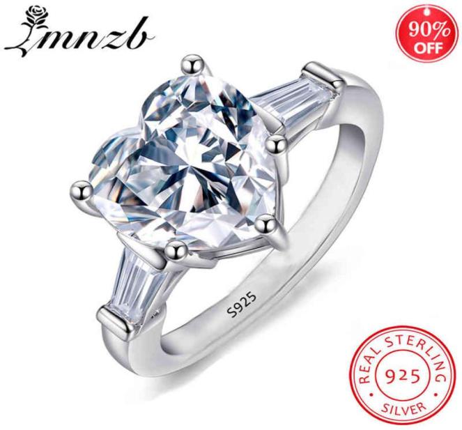 LMNZB Solid 925 Silver Romantic Heart Ring 10mm CZ Zircon Engagement Wedding Fine Jewelry Rings for Women LR0551446382
LMNZB Solid 925 Silver Romantic Heart Ring 10mm CZ Zircon Engagement Wedding Fine Jewelry Rings for Women LR0551446382