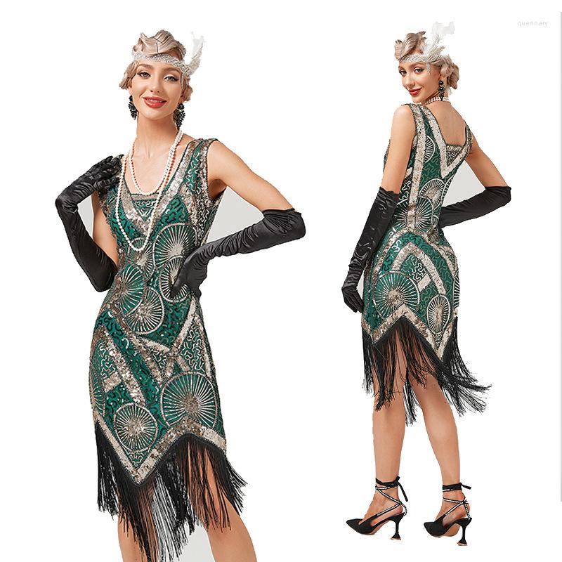 Casual Dresses Fashion Women 1920s Flapper Dress Vintage V-Neck Sleeveless Embroidery Great Gatsby Sequin Fringe Party, Green
Casual Dresses Fashion Women 1920s Flapper Dress Vintage V-Neck Sleeveless Embroidery Great Gatsby Sequin Fringe Party, Green