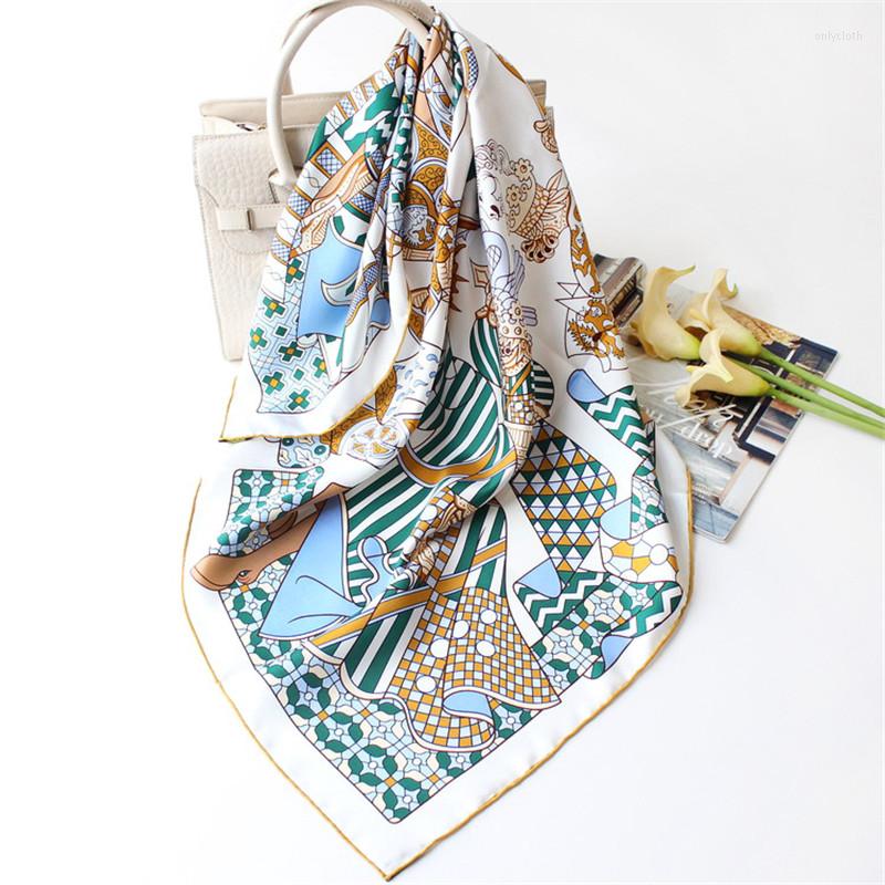 Scarves POBING Real Twill Silk Scarf Women Knights Duel Print Square Wraps Hand Rolled Foulards Femme Bandana Hijabs 90CM
Scarves POBING Real Twill Silk Scarf Women Knights Duel Print Square Wraps Hand Rolled Foulards Femme Bandana Hijabs 90CM
