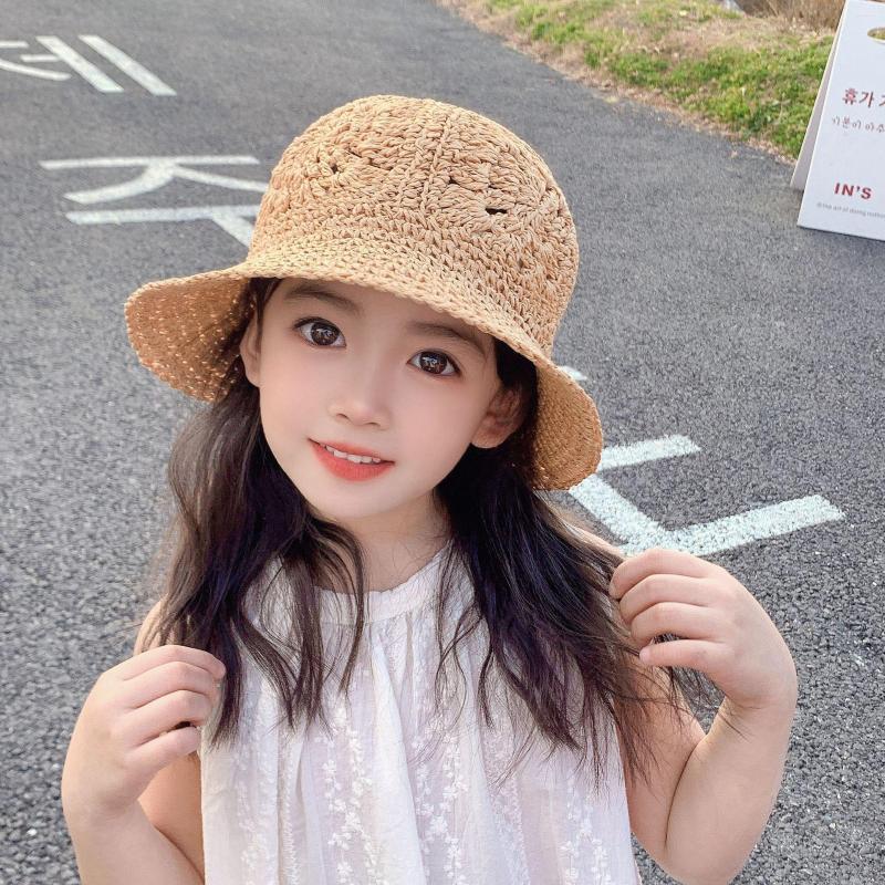 Hats Handmade Plait Hollow Flower Straw Hat For Girl Summer Beach Sun Protection Campaniform Bucket Children Panama Sombreros, Khaki
Hats Handmade Plait Hollow Flower Straw Hat For Girl Summer Beach Sun Protection Campaniform Bucket Children Panama Sombreros, Khaki