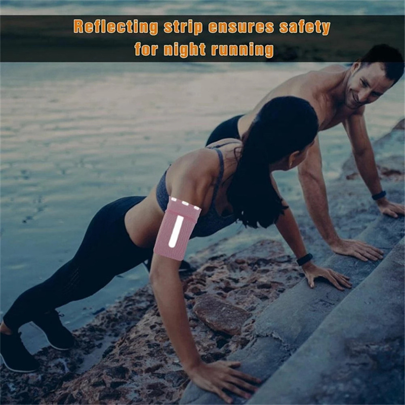 Sports Phone Arm Bags Reflective Cellphone Arm Pouch Fitness Anti-theft Armband Pocket Workout Running Cycling 4-7 inch Mobile Phone Holder