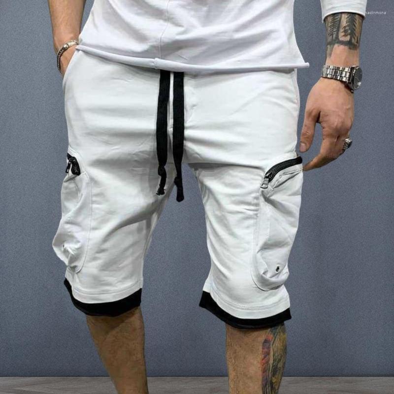 Men's Pants Cargo Shorts Elastic Waist Multiple Pockets Zipper Drawstring Streetwear Casual Knee Length Summer Male Clothes, Grey
Men's Pants Cargo Shorts Elastic Waist Multiple Pockets Zipper Drawstring Streetwear Casual Knee Length Summer Male Clothes, Grey