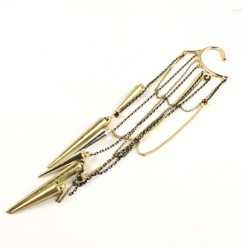 Backs Earrings Exaggerated Tassel Chain Rivet Ear Clip Long Cuff For Women Fashion Femme Jewelry
Backs Earrings Exaggerated Tassel Chain Rivet Ear Clip Long Cuff For Women Fashion Femme Jewelry