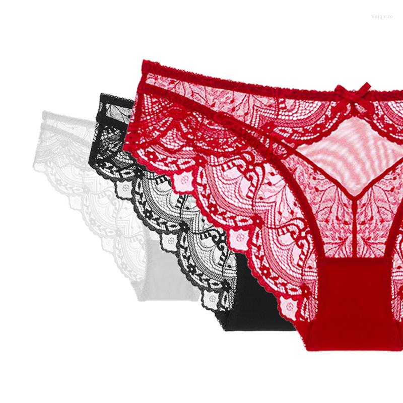 Women's Panties 3pcs Low-Rise Women's Set Female Sexy Briefs Lace Transparent Mesh Underwear For Women Embroidery Plus Size Red Lingerie, White 3pcs
Women's Panties 3pcs Low-Rise Women's Set Female Sexy Briefs Lace Transparent Mesh Underwear For Women Embroidery Plus Size Red Lingerie, White 3pcs