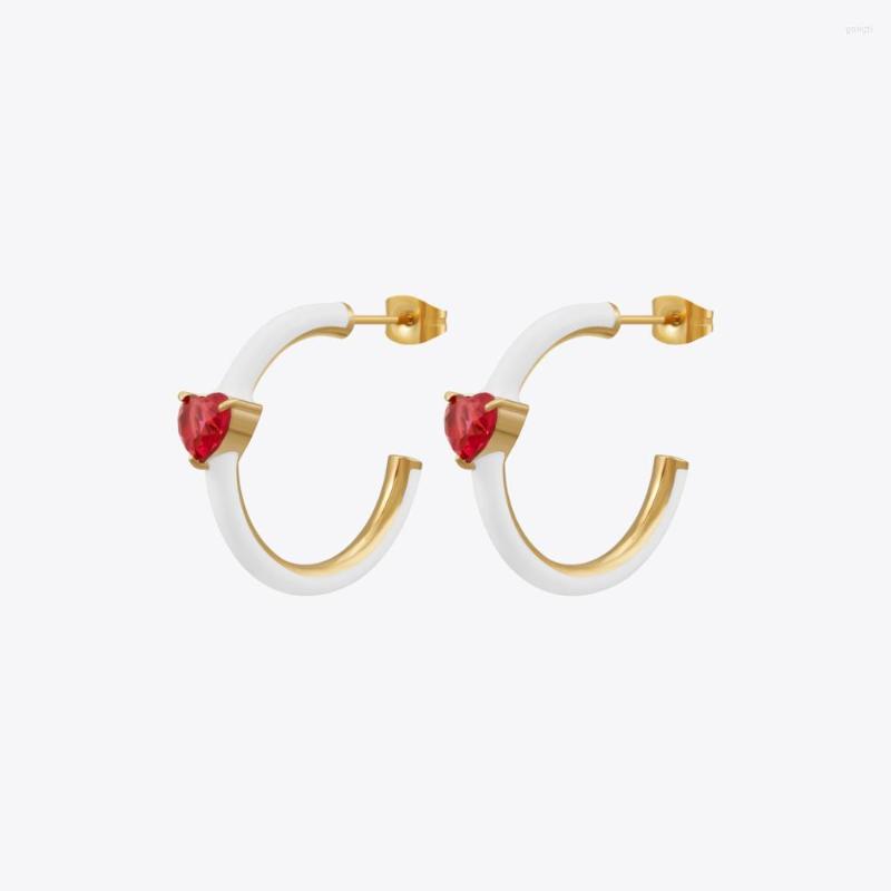 Hoop Earrings Enfashion Aros Drip Oil Heart Gold Color Stainless Steel Hoops Earings For Women Fashion Jewelry Party E231512
Hoop Earrings Enfashion Aros Drip Oil Heart Gold Color Stainless Steel Hoops Earings For Women Fashion Jewelry Party E231512