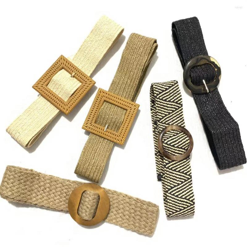 Belts Women Wide Braided Elastic Belt For Dress Round Bamboo Buckle Casual Fashion Girdle Wood Jade Fake Straw Waistband, Black
Belts Women Wide Braided Elastic Belt For Dress Round Bamboo Buckle Casual Fashion Girdle Wood Jade Fake Straw Waistband, Black