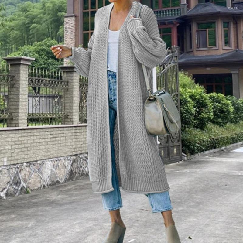 Women' Knits Long Cardigan Hemming Windproof Coldproof Winter Female Pure Color Knitted Jacket Coat For Work, White
Women' Knits Long Cardigan Hemming Windproof Coldproof Winter Female Pure Color Knitted Jacket Coat For Work, White